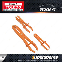 Toledo 3 pcs of Hose clamping plier set 150mm 185mm 255mm 301022 301023 301024
