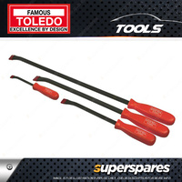 Toledo 4 Pcs of Pry Bar Set with Standard Angled Tip 200 300 450 600mm