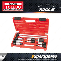 Toledo 10 pcs of Universal Joint Socket Set 1/2" Square Drive Metric Hex 3-10mm