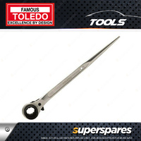Toledo Dual Socket Metric Ratchet Podger - 21 x 24mm 450g 315mm Length