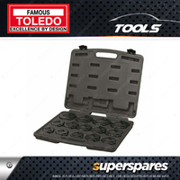 Toledo 14Pc of Crowfoot Wrench Set 1/2" Square Drive Metric 27 - 50mm
