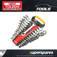 Toledo 13pc of Fixed Head Ratchet Wrench Set - Size range 1/4"-1"