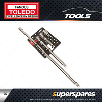Toledo 12 Square Drive Socket Wobble Extension Bar Set 4pc 50 125 250 500mm