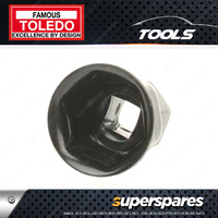 1 piece of Toledo Oil Filter Cup Wrench - 30mm 6 Flutes Alloy steel - Black