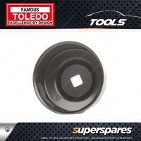 Toledo Oil Filter Cup Wrench Alloy - 64mm 14 Flutes Alloy steel - Black