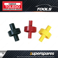 Toledo 3 Pc of Sump Plug Remover Set to fit most drain plug hex sizes
