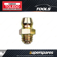 Toledo Grease Nipple Steel - R1/8" 28 BSPT Taper Thread Straight 5 Pack