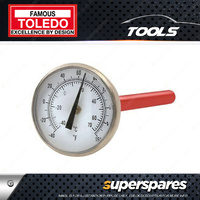 Toledo Pocket Style Analogue Thermometer - Dual Scale Length 140mm