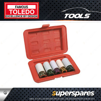 Toledo Heavy Duty Wheel Nut Socket 5 pc Set - 3/4" 13/16" 7/8" 1" 1 1/16"
