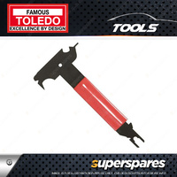Toledo 10 in 1 Trim & Clip Remover - Made of Steel with PVC dipped body