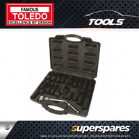 Toledo 21 Pcs of Sensor Socket Master Set 3/8" & 1/2" Square Drive