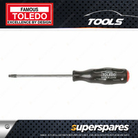 Toledo Tamperproof Torx Screwdriver T30 x 125mm with Dimpled handle