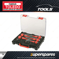 Toledo 7 Pc of Strike-Thru Screwdriver Set - Phillips & Slotted - Made in Japan