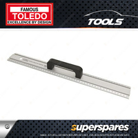 Toledo Single Sided Aluminium Cutting Metric Rule - 500mm Length Ruller