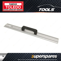 Toledo Single Sided Aluminium Cutting Metric Rule - 1200mm Length Ruller