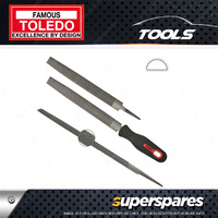 Toledo 250mm Cabinet Rasp with Handle Second Cut - Individual Carded Pack