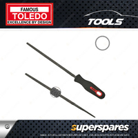 Toledo 250mm Round Rasp with Handle Second Cut - Individual Carded Pack