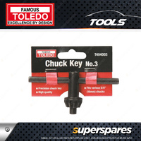 1 Piece of Toledo Chuck Key - Chuck size 16mm No. 03 Pilot 7.9 mm