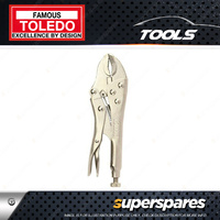 1 piece of Toledo Lock-Grip Plier - Curved Jaw Opening 38mm Length 180mm