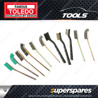 5 set of 11 pcs Toledo Bristles Cleaning Brush Steel Nylon Brass Stainless Steel
