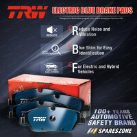 4x Front TRW Electric Blue Disc Brake Pads for Mercedes Benz E 300 W212 S212