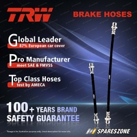 2 x TRW Front or Rear Axle Brake Hoses for Morris Minor 1.1L 37kW 1962-1971