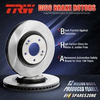 2x Front TRW Disc Brake Rotors for Jeep Wrangler JK 2.8L 3.6L 3.8L 04/2007-On