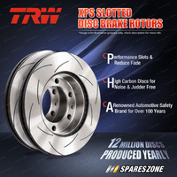 Front TRW XPS Slotted Disc Brake Rotors for Lexus LX570 URJ201 270kW 11/2007-On