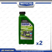 2 x Tectaloy Unlmtd Coolant Concentrate Green 1L - Extended Life Technology