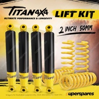 2" Lift Kit Titan 4X4 Shocks King Coil Spring for Jeep Grand Cherokee WJ WG