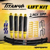 2" Lift Kit Titan 4X4 Shock King Coil EFS Leaf for Toyota Landcruiser VDJ 78 79