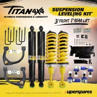 Titan 3" Front + 1" Rear Level Lift Kit King Coil for Nissan Navara D40 STX550