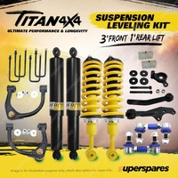 Titan 3" Front 1" Rear Levelling Lift Kit King Coil for Toyota Hilux GUN126