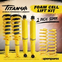 2" Titan 4X4 Foam Cell Pre Assembled Lift Kit King Coil for Holden Colorado 7 RG
