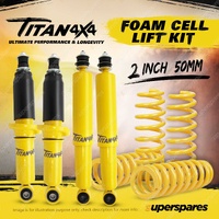 2 Inch 50mm Lift Kit Titan 4X4 Foam Cell Shock King Coil for Isuzu Mu-X 13-21