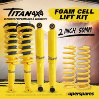 2" Titan 4X4 Foam Cell Pre Assembled Lift Kit King Coil for Nissan Navara NP300