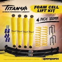 4"+3" Titan Foam Cell Lift Kit King Coil EFS Leaf for Toyota Landcruiser 78 79