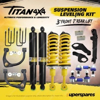 Titan 3" Front 1" Rear Levelling Lift Kit King Coil for Mitsubishi Triton MR