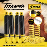 F + R Titan 4X4 Shock Absorbers STD King Springs for Nissan Patrol GQ Y60 GU Y61