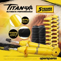 Front Titan 4X4 Shocks Raised 100-250KG Springs for Mazda BT-50 4WD 11-20