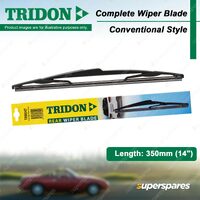 1 x Rear Conventional Plastic Wiper Blade 14" for Citroen Berlingo C3 02-19