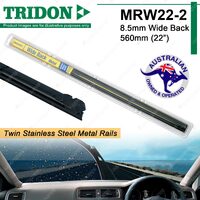 2 x Tridon Metal Rail Wiper Refills 22" for Isuzu Bellett Florian 1.5L 1.6L