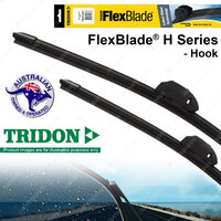 2 Tridon FlexBlade Frameless Wiper Blades for Toyota Landcruiser GRJ78R GRJ79R