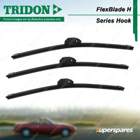 Pair Tridon FlexBlade Frameless Wiper Blades for Toyota FJ Cruiser GSJ15R 11-12
