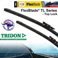 Pair Tridon FlexBlade Frameless Windscreen Wiper Blades for Fiat Punto 2006-2012