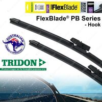 Pair Tridon FlexBlade Wiper Blades for Holden Colorado 7 RG Trailblazer RG