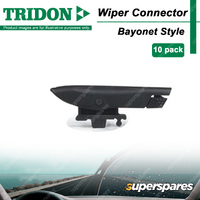 10 x Tridon FlexConnect Wiper Connectors BY for Citroen C3 C4 Dispatch DS3 DS5