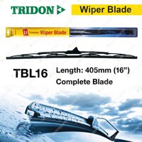 Tridon Driver Side Complete Wiper Blade 16" for Honda S2000 08/1999-07/2009