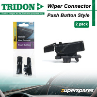 2 Pieces of  Tridon FlexConnect Wiper Blade Connector Push Button Style PB-2