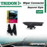 2 Pieces of Tridon FlexConnect Wiper Blade Connector Bayonet Style BY-2